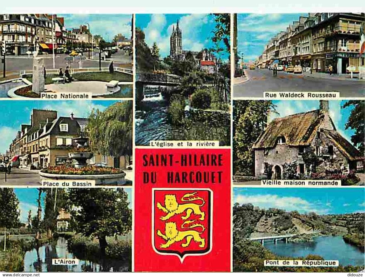 50 - Saint Hilaire du Harcouet - Multivues - Automobiles - Blasons - Carte Neuve - CPM - Voir Scans Recto-Verso