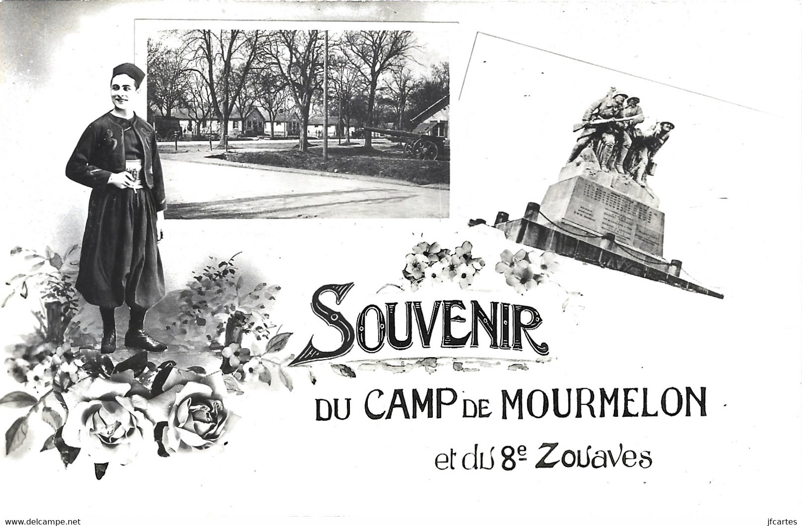 51 - CAMP-de-MOURMELON - Souvenir du Camp de Mourmelon et du 8è Zouaves