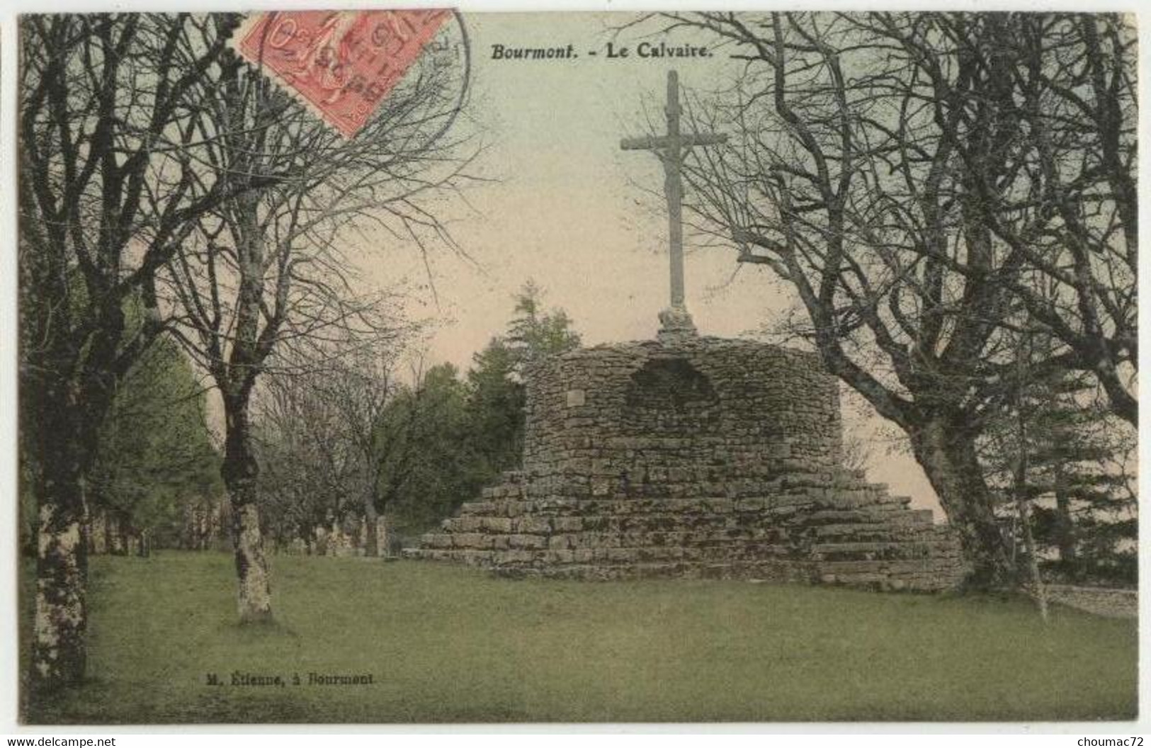 (52) 008, Bourmont, Etienne, Le Calvaire, voyagée en 1906, TB