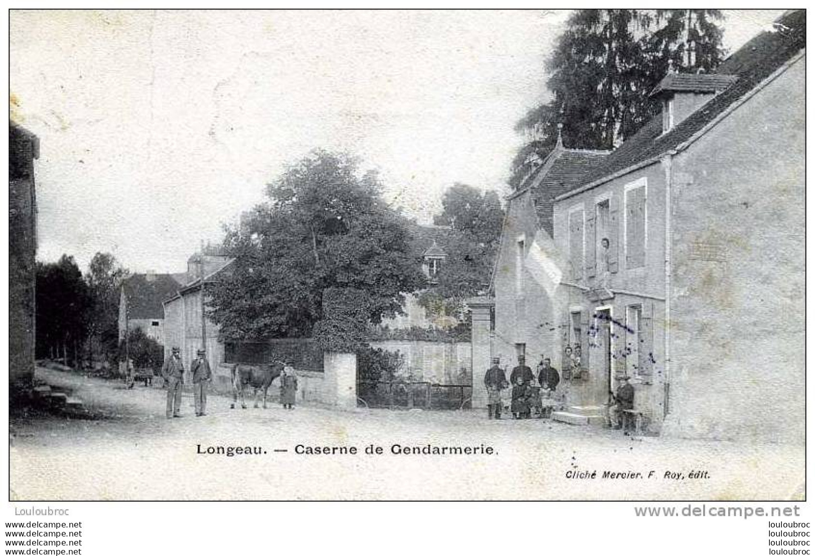 52 LE VALLINOT LONGEAU CASERNE DE GENDARMERIE EDIT MERCIER