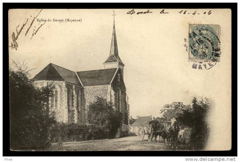 53 Le Genest-Saint-Isle eglise D53D K53137K C53103C RH076771