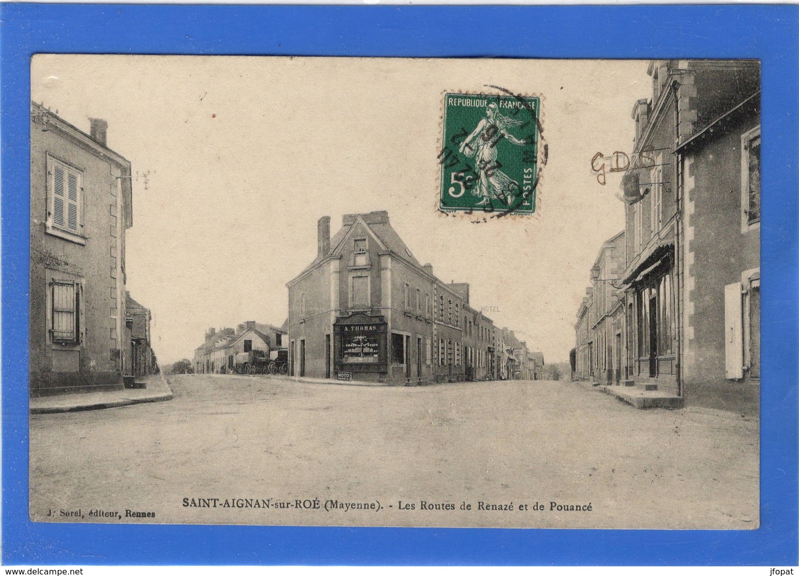 53 MAYENNE - SAINT AIGNAN SUR ROE les routes de Renazé et de Pouancé (voir descriptif)