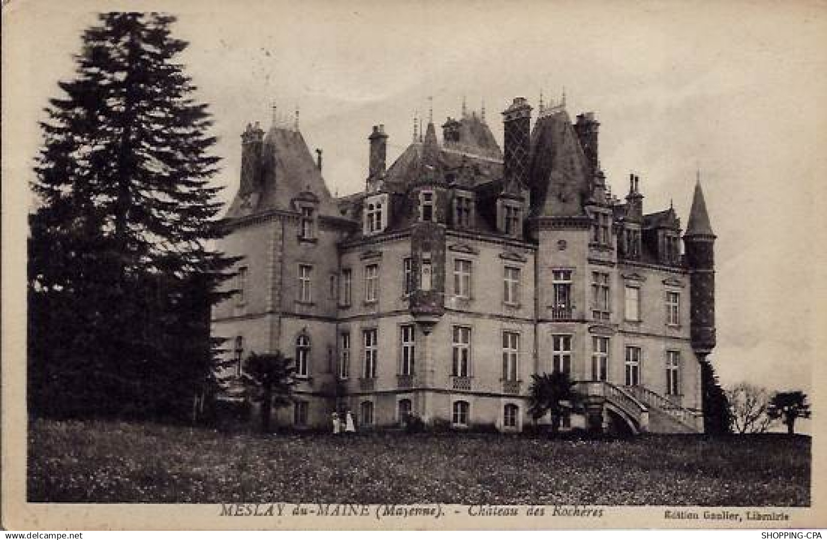 53 - Meslay du-Maine - Château des rochères - Voyagé - Dos divisé