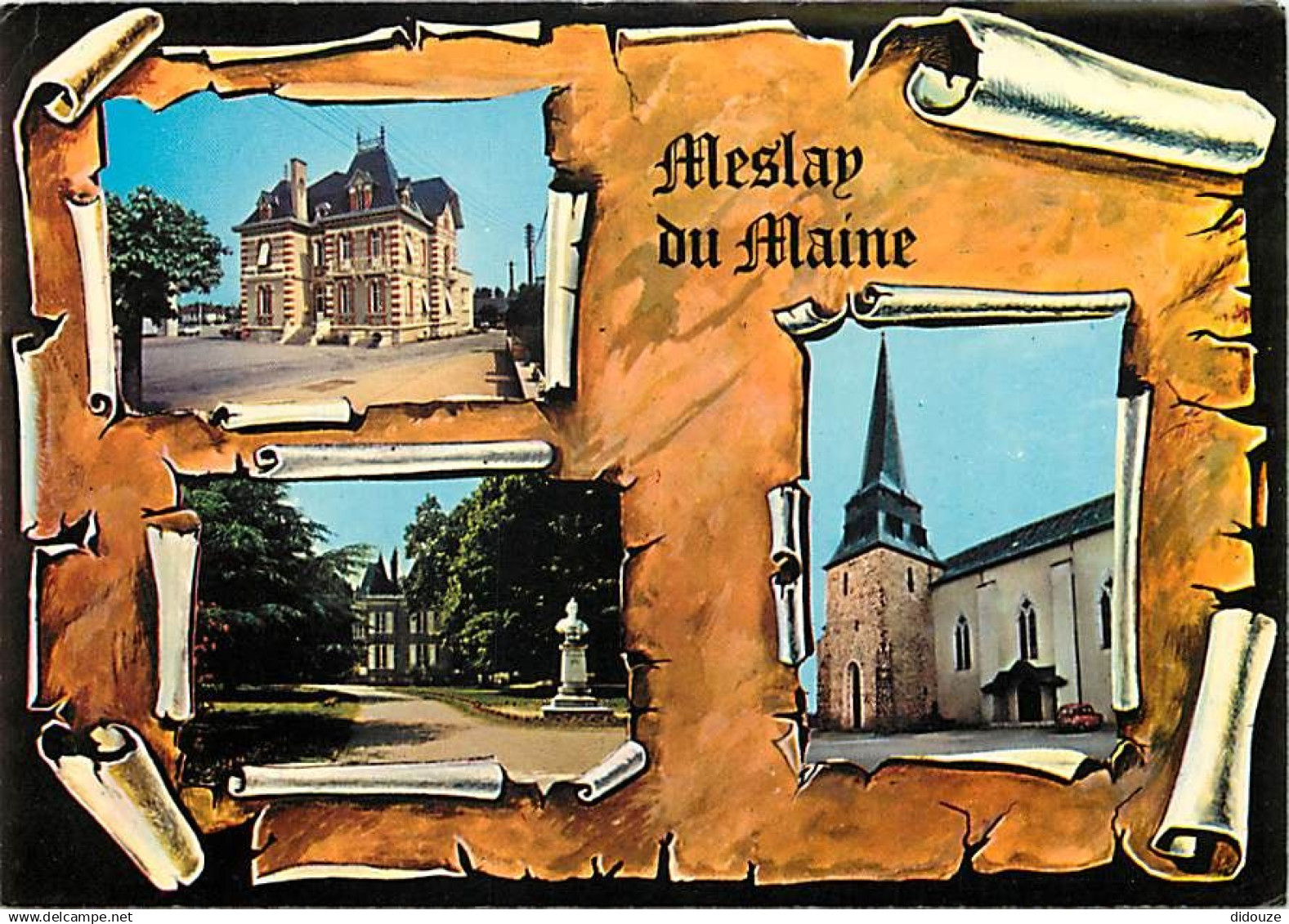 53 - Meslay du Maine - Multivues - La poste - L'hôtel de ville - L'église - Carte Neuve - CPM - Voir Scans Recto-Verso