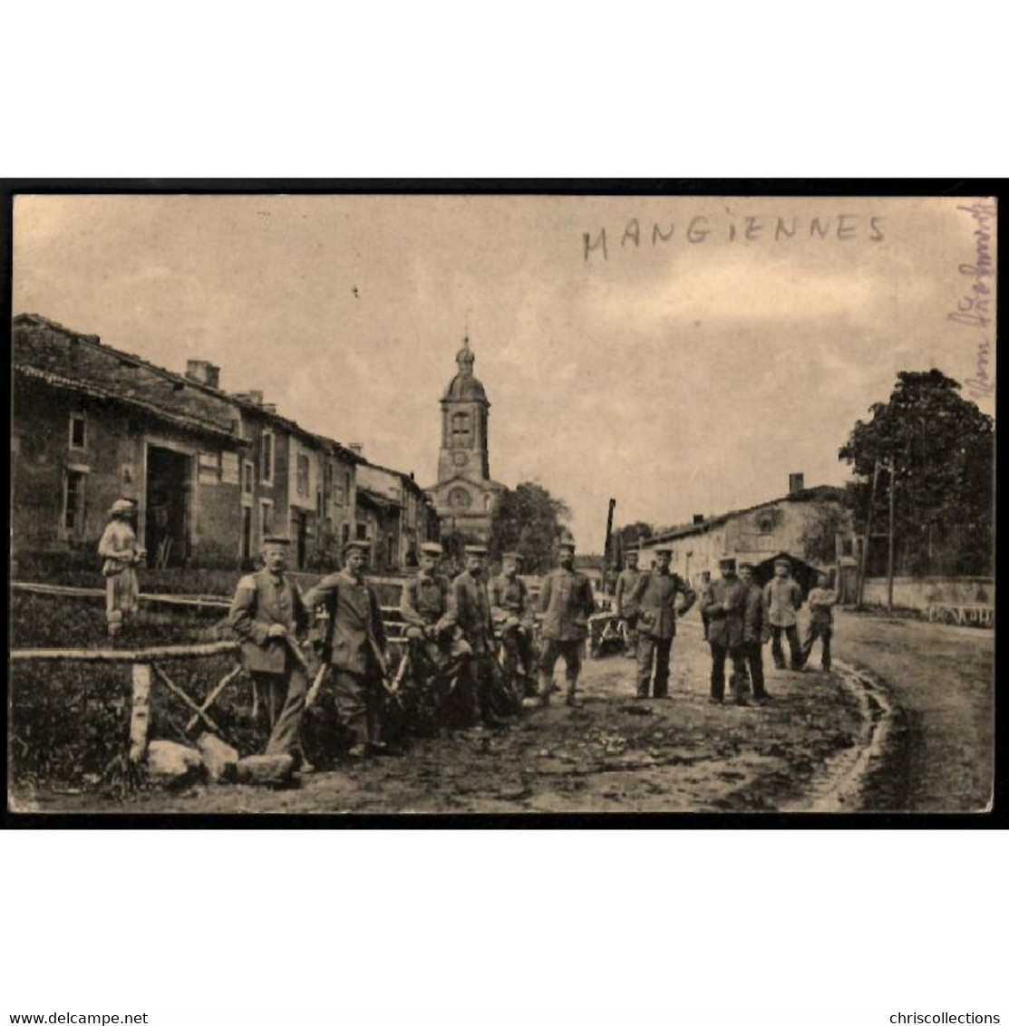 55 - MANGIENNES (Meuse) - Soldats