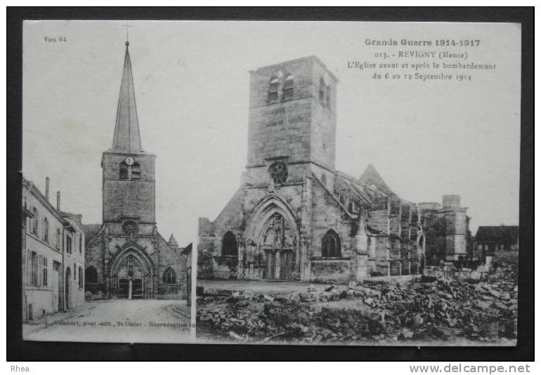 55 Revigny-sur-Ornain eglise avant apres    D55D  K55427K  C55427C RH043767