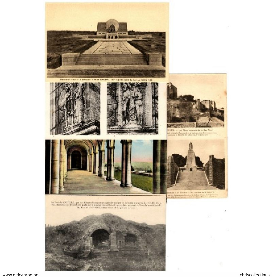 55 - VERDUN Monuments - Lot de 20 cartes postales différentes de VERDUN Monuments