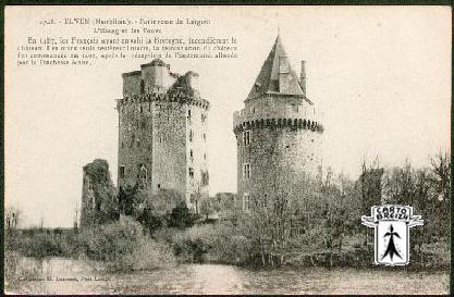 56 Elven - 2708 - ELVEN (Morbihan) - Forteresse de Largoët  L'Etang et lesTours - cpa