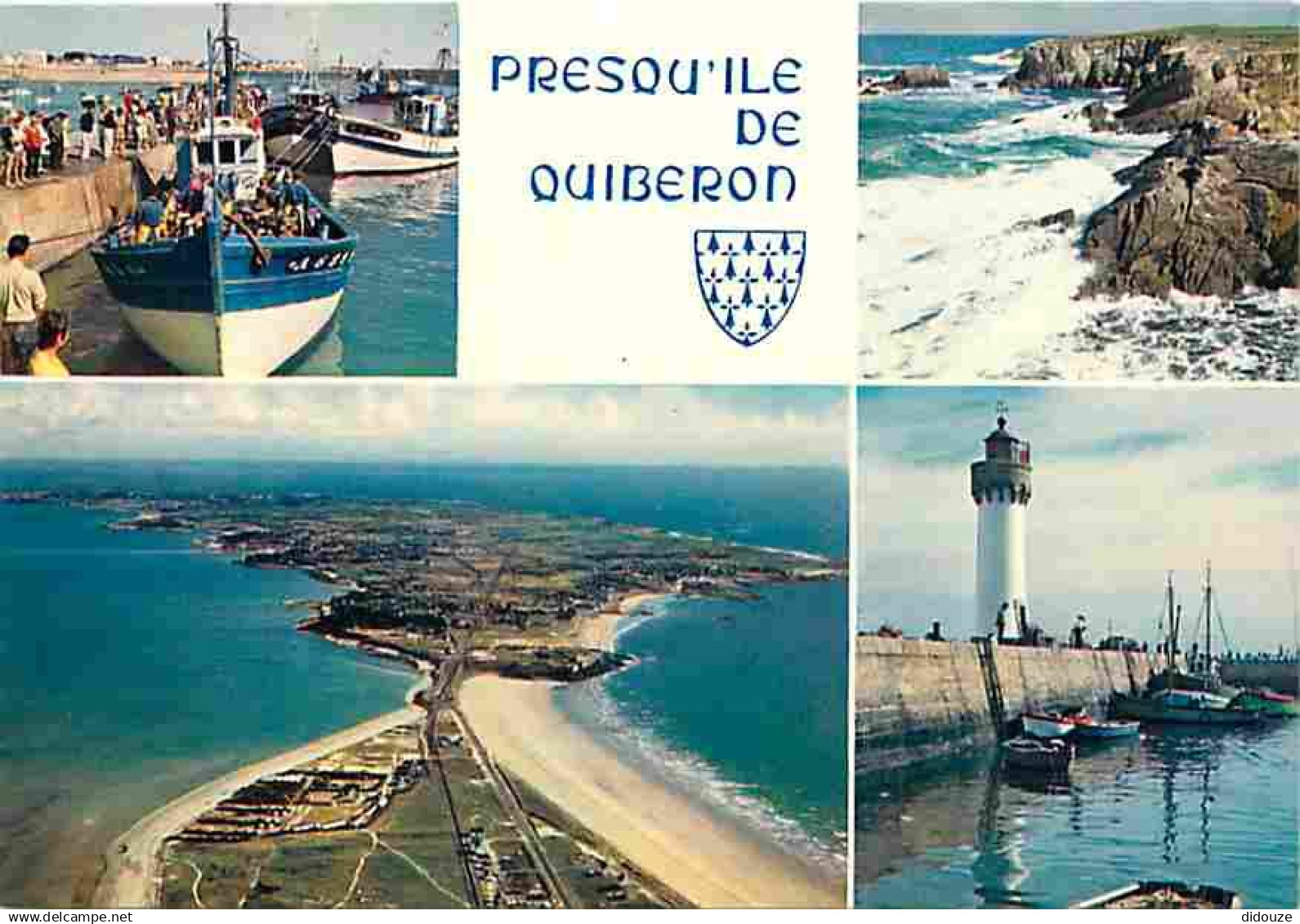 56 - Presqu'Ile de Quiberon - Presqu'Ile de Quiberon - Multivues - Bateaux - Phare - Carte Neuve - CPM - Voir Scans Rect