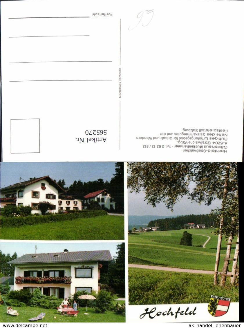 565270,Mehrbild Ak Hochfeld Stra&szlig;walchen G&auml;stehaus Muckenhammer