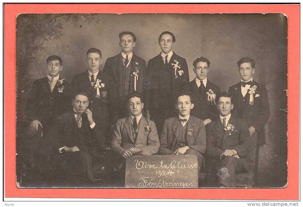 57 - FENETRANGE - CARTE PHOTO - CLASSE 1924