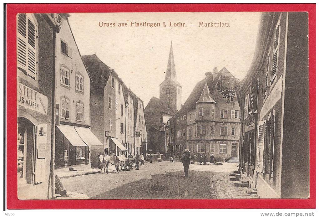 57 - GRUSS AUS FINSTINGEN - FENETRANGE - Marktplatz