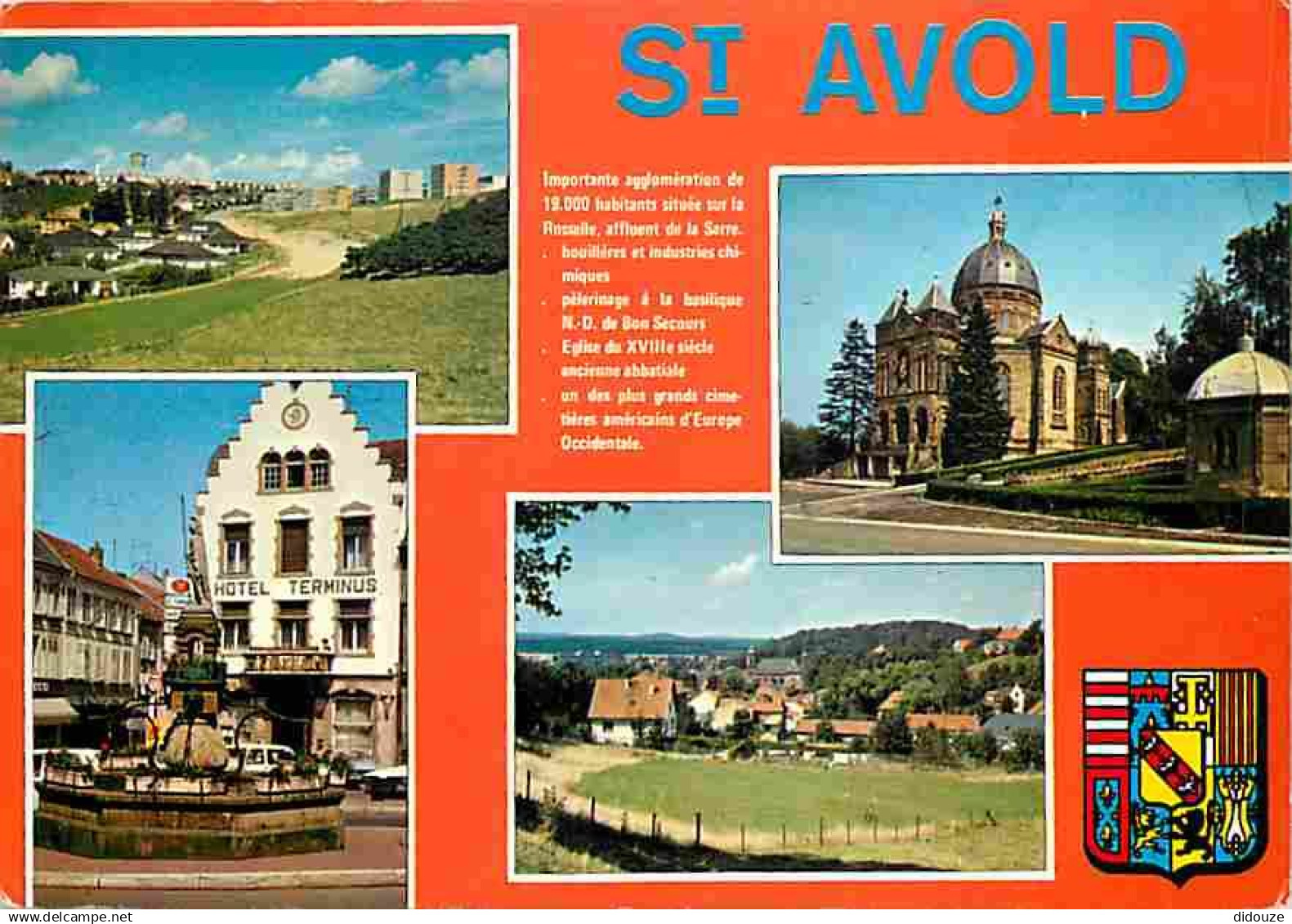 57 - Saint Avold - Multivues - Blasons - Flamme Postale de Saint Avold - CPM - Voir Scans Recto-Verso