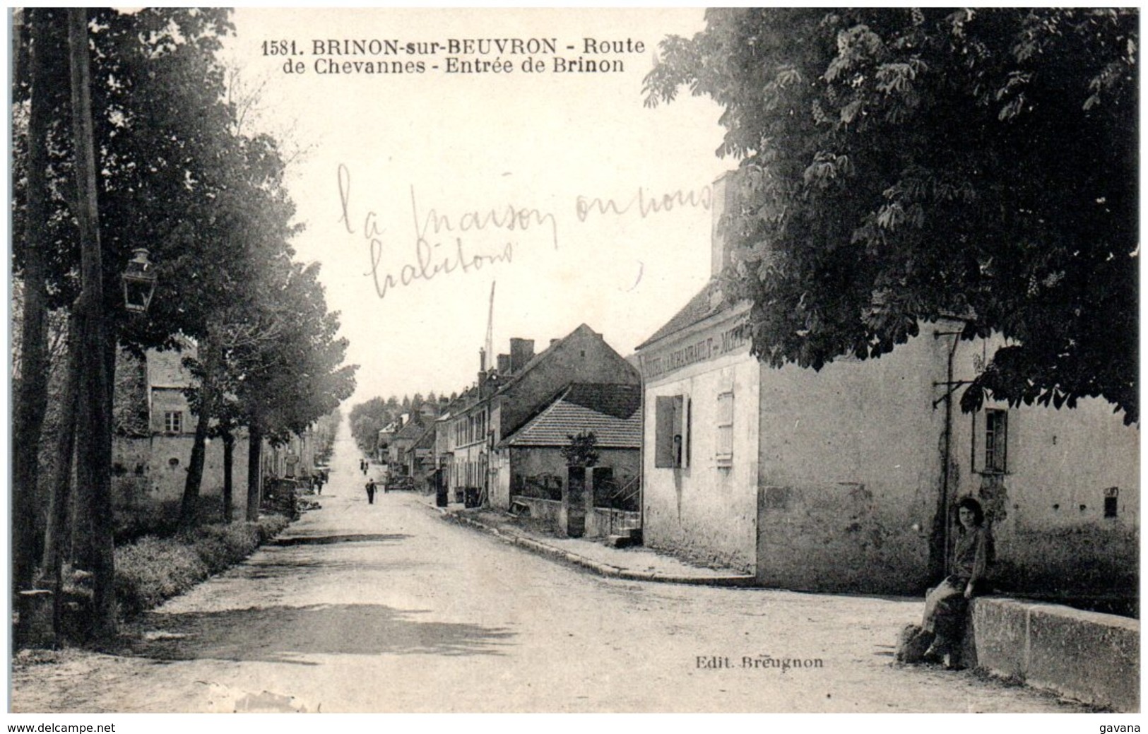 58 BRINON-sur-BEUVRON - Route de Chevannes - entrée de Brinon