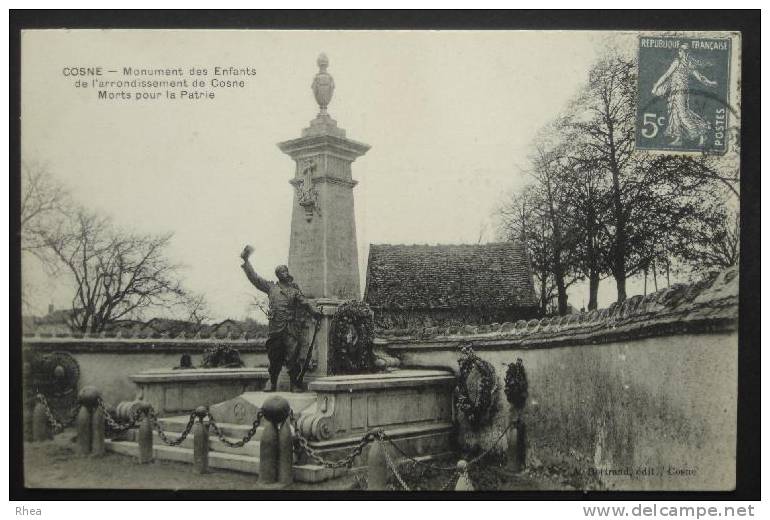 58 Cosne-Cours-sur-Loire monument aux morts    D58D  K58086K  C58086C RH057506