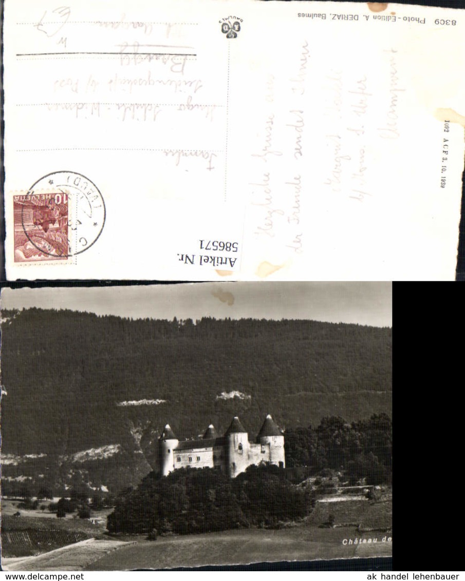 586571,Foto Ak Chateau de Champvent Schloss Switzerland