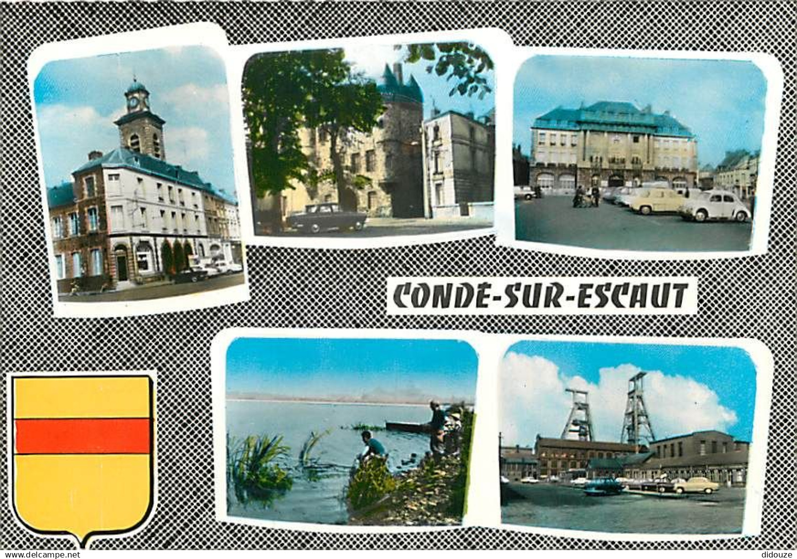 59 - Condé sur Escaut - Multivues - Automobiles - Blasons - La Fosse Ledoux - Carte Neuve - CPM - Voir Scans Recto-Verso