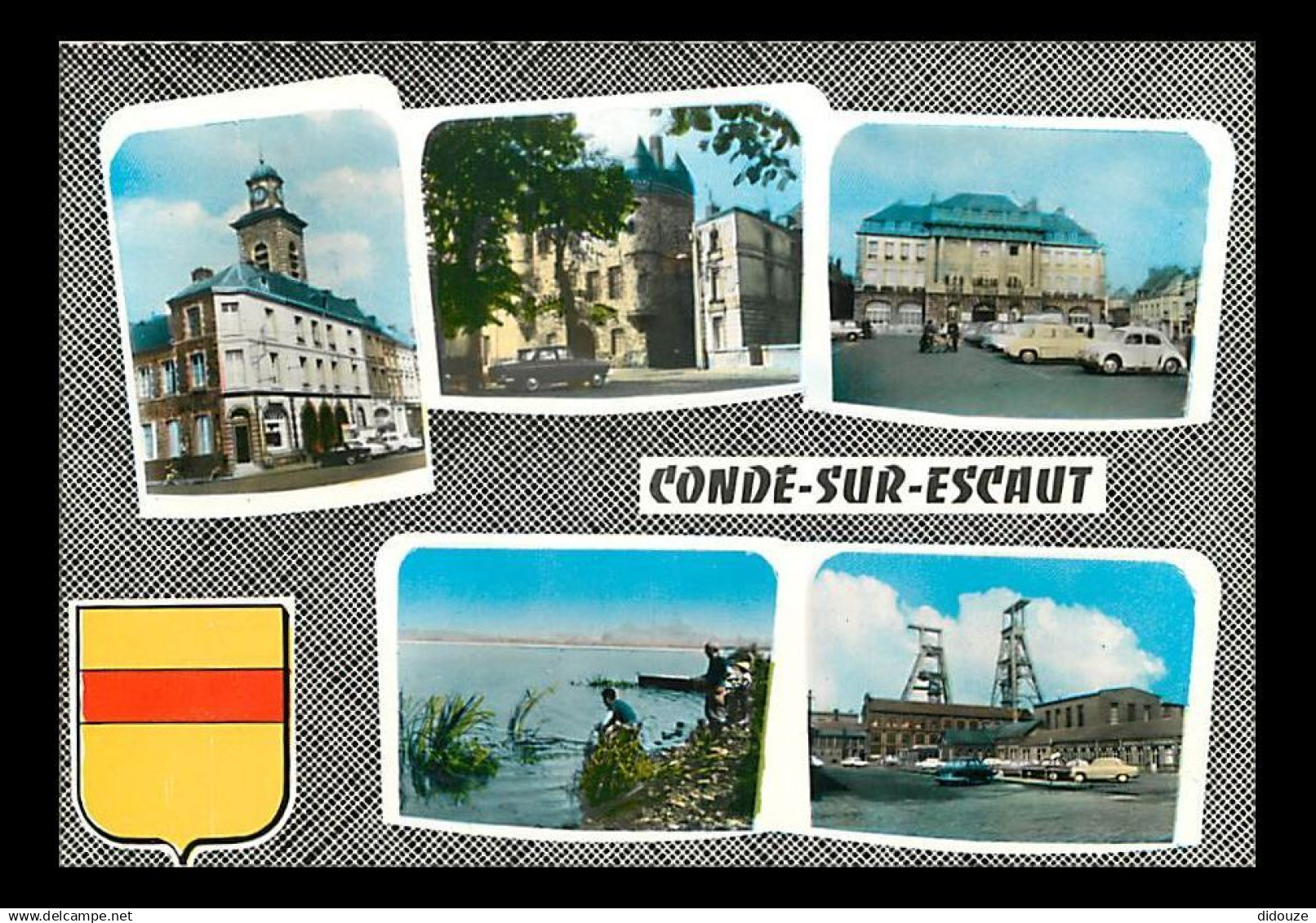 59 - Condé sur Escaut - Multivues - Automobiles - Blasons - La Fosse Ledoux - Carte Neuve - CPM - Voir Scans Recto-Verso