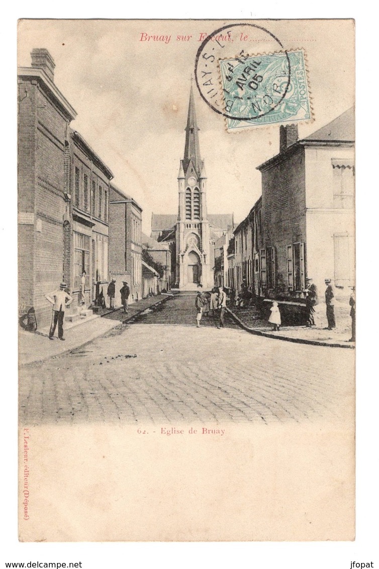 59 NORD - BRUAY SUR ESCAUT Eglise de Bruay, pionnière (voir descriptif)