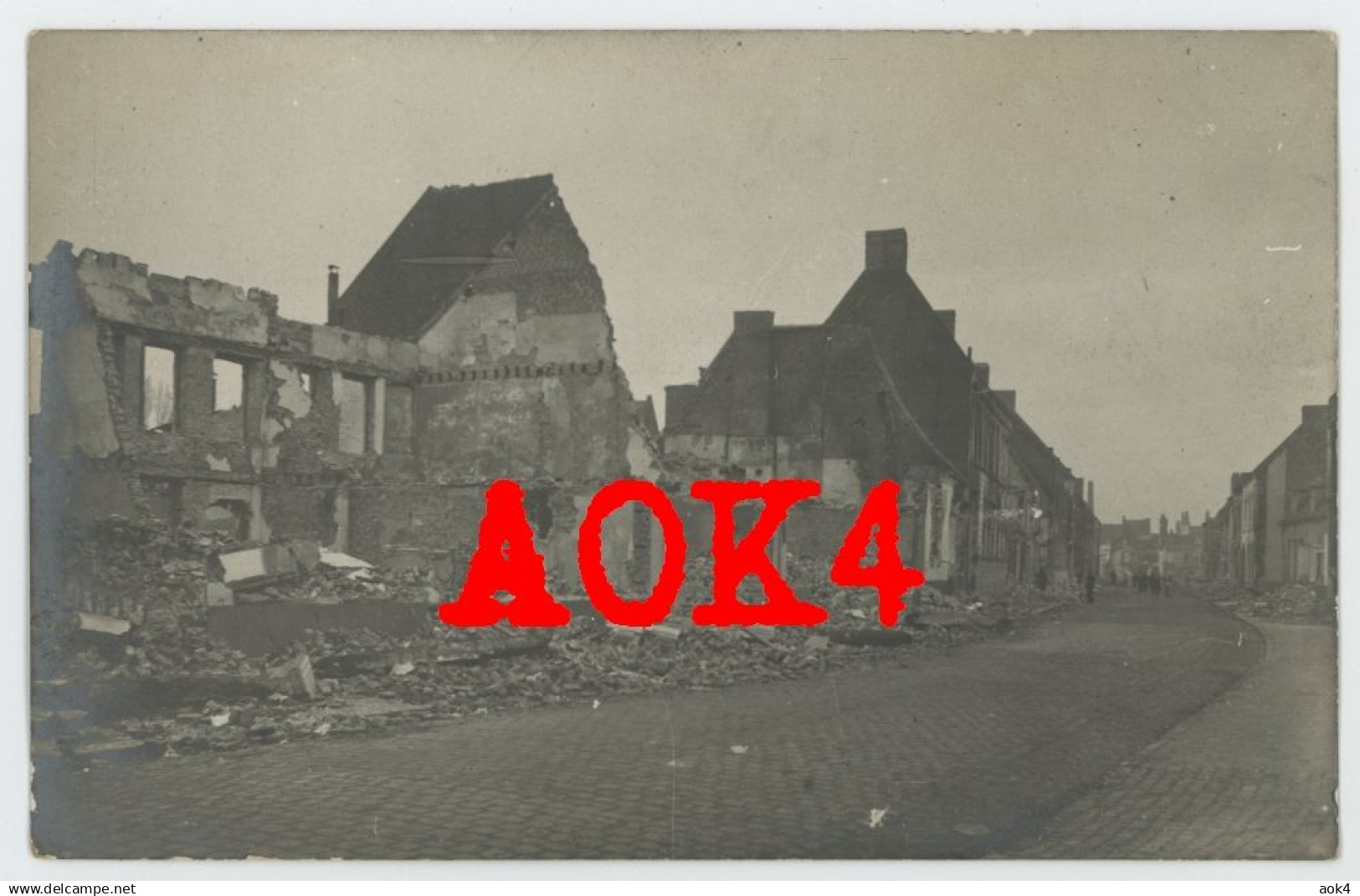 59 Nord ORCHIES rue 1914 occupation allemande ruines Nordfrankreich