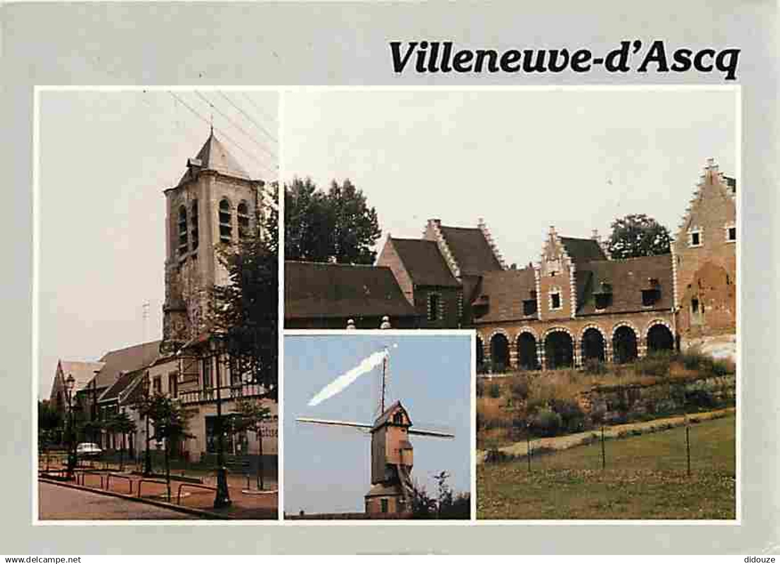 59 - Villeneuve d'Ascq - Multivues - Moulin à Vent - Flamme Postale - CPM - Voir Scans Recto-Verso