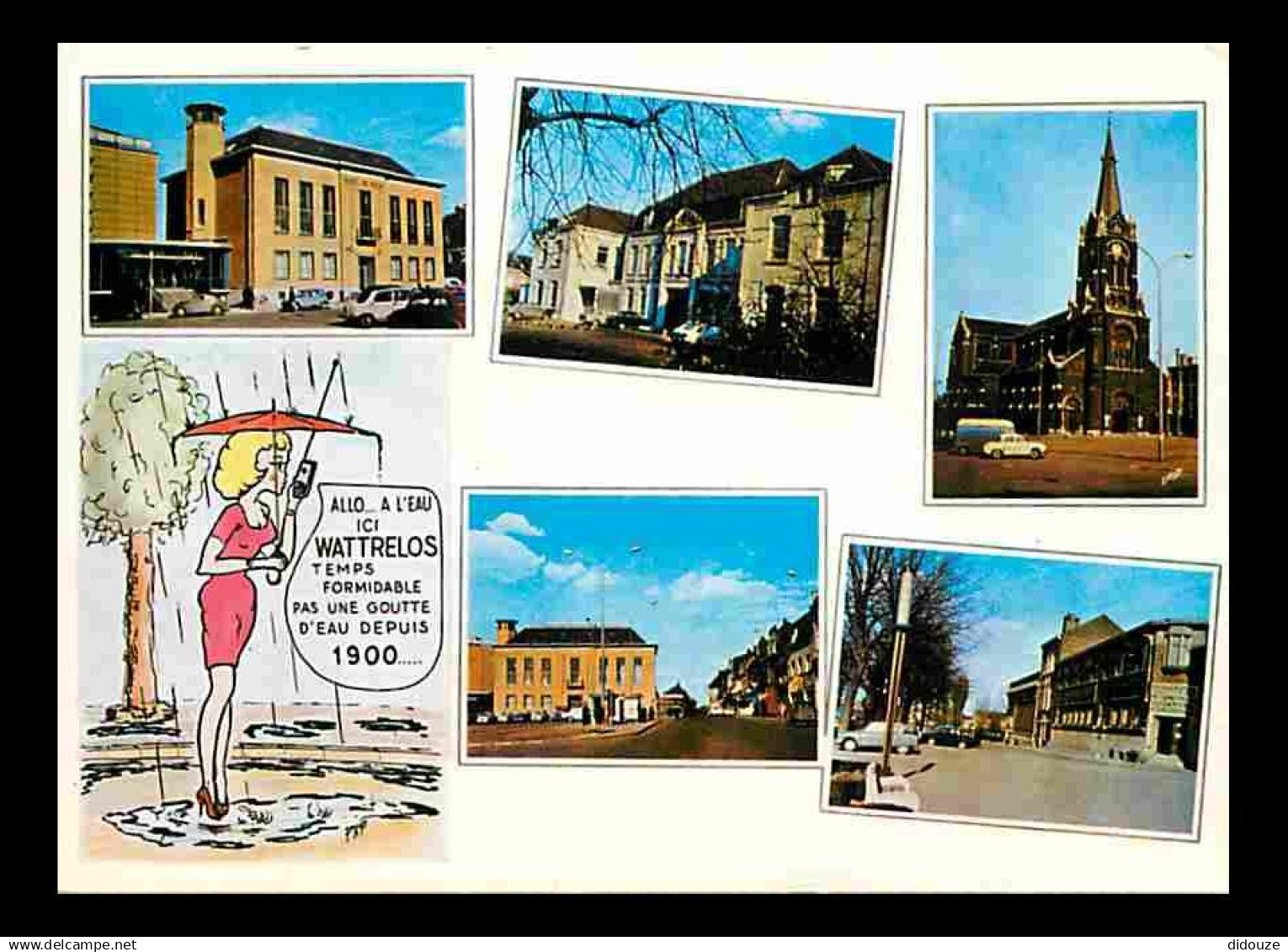 59 - Wattrelos - Multivues - Automobiles - Dessin Humoristique - CPM - Voir Scans Recto-Verso