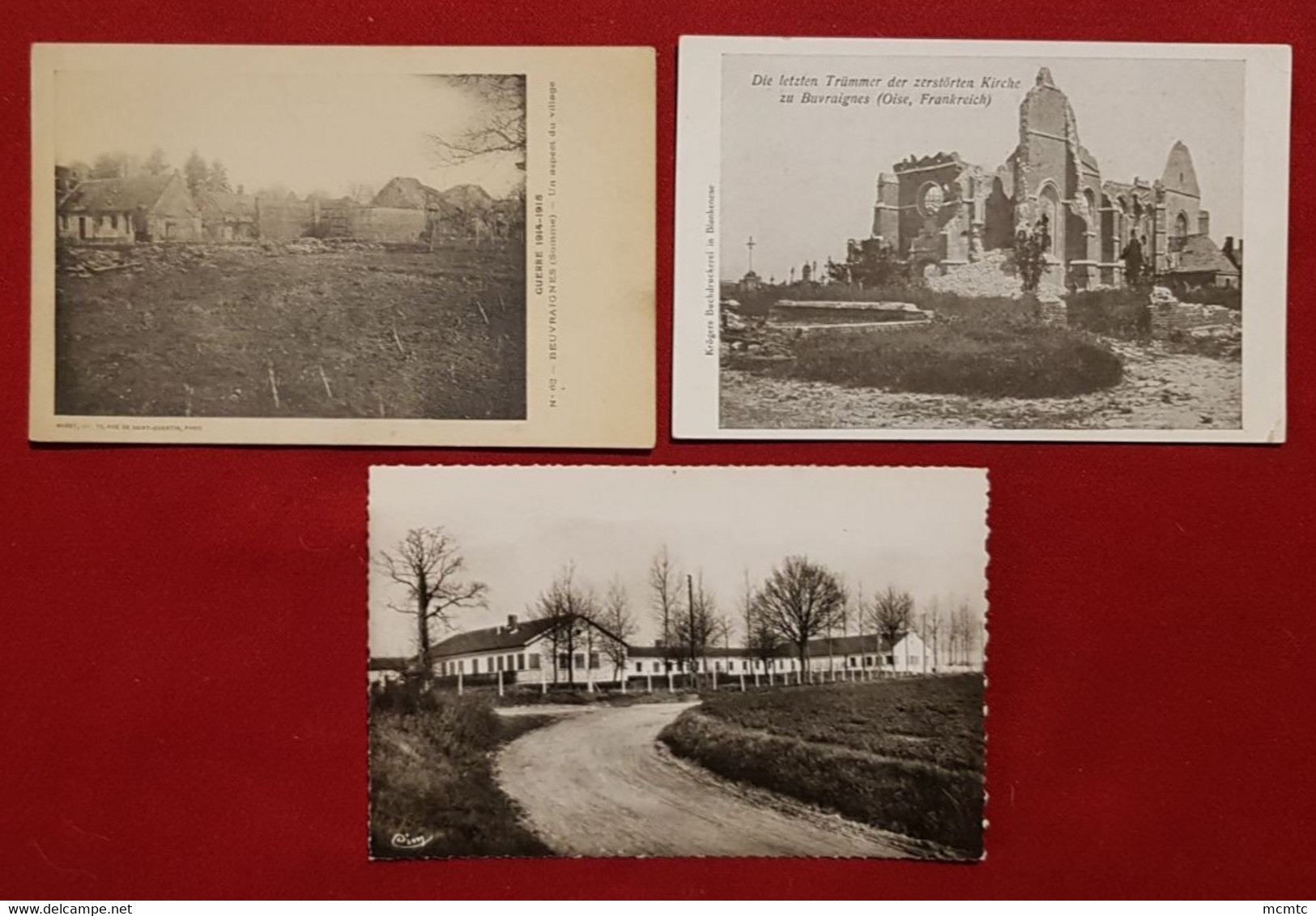 6 cartes -  Beuvraignes     -( 80. Somme )