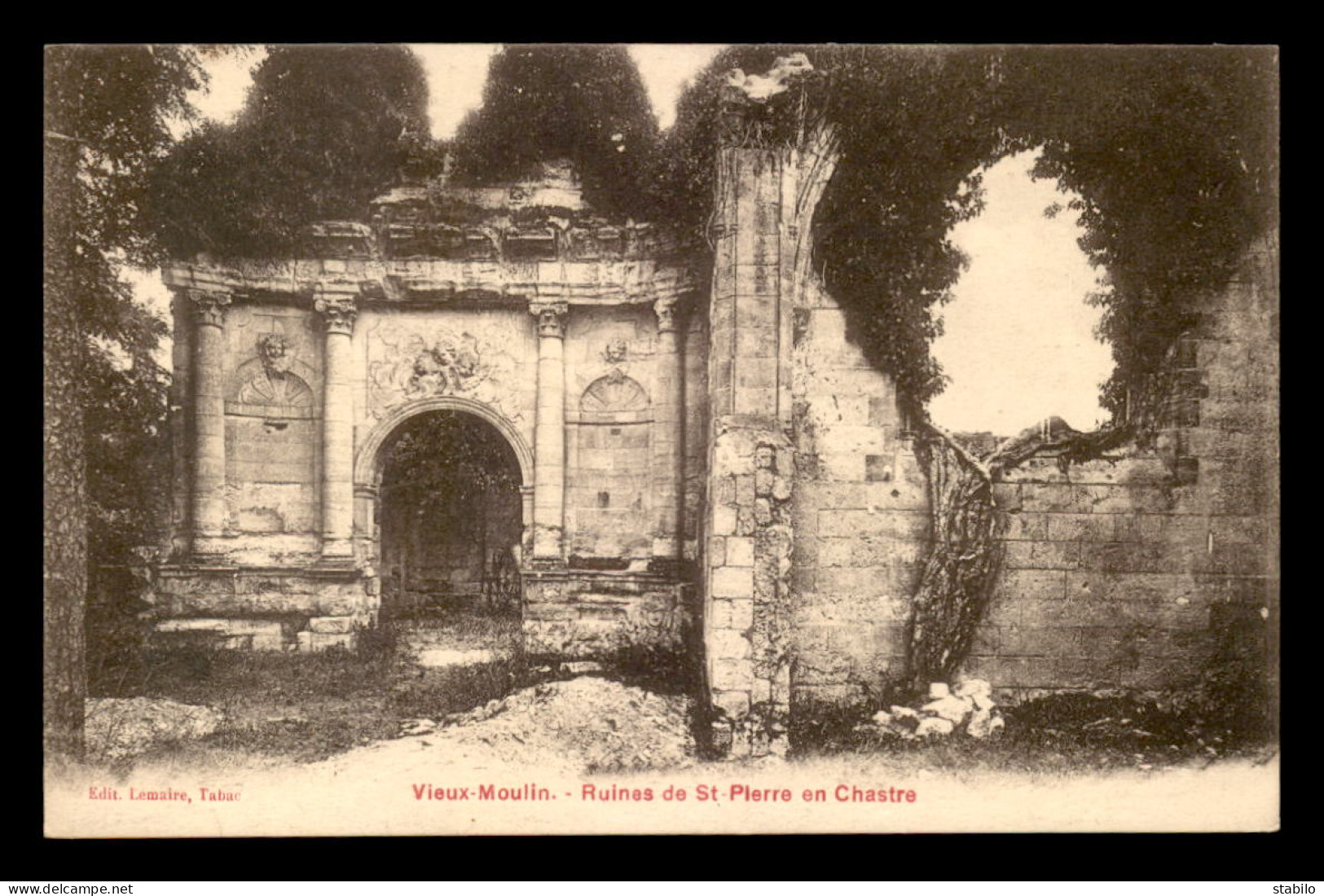 60 - VIEUX-MOULIN -  RUINES DE ST-PIERRE-EN-CHASTRE