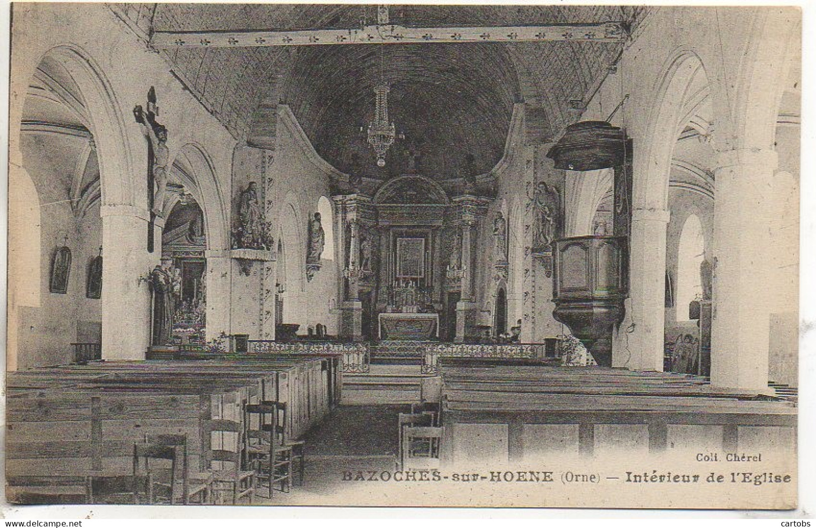 61 BAZOCHES-sur-HOENE  Intérieur de l'Eglise