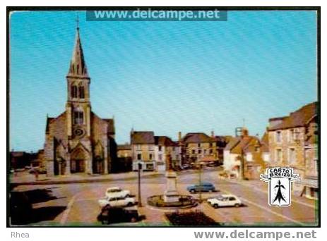 61 Briouze - 12 - BRIOUZE (Orne-61220)  Place de l'Eglise - cpm