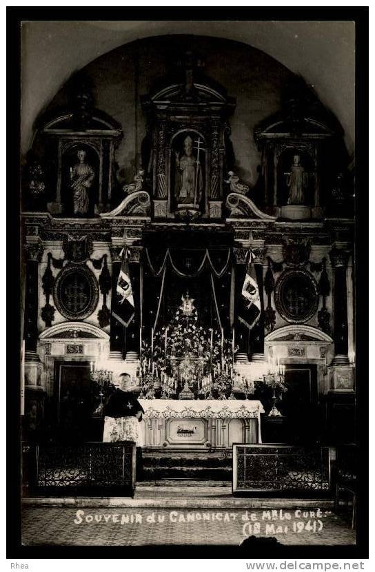 61 Le Merlerault interieur eglise carte photo D61D C61275C RH099324