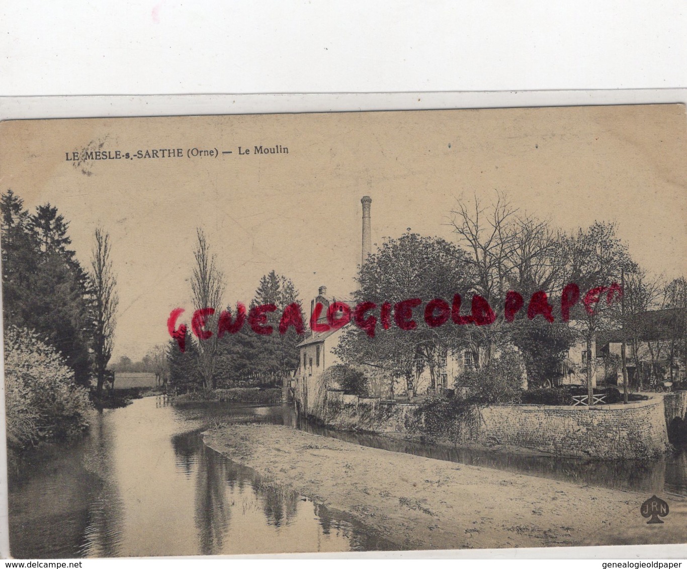 61- LE MESLE SUR SARTHE -LE MELE SUR SARTHE -  LE MOULIN 1910