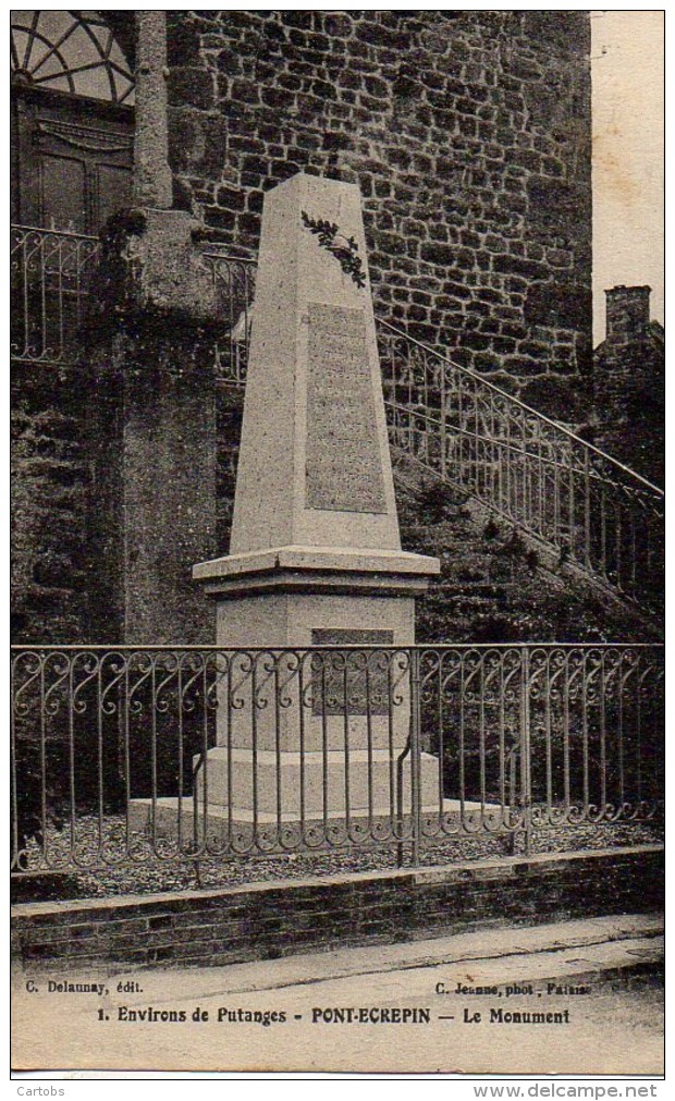 61 PONT-ECREPIN Le Monument aux Morts