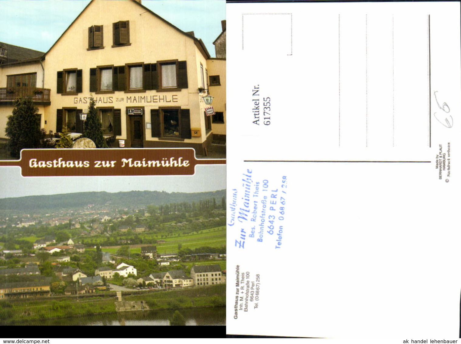 617355,Mehrbild Ak Perl Mosel Gasthaus zur Maim&uuml;hle