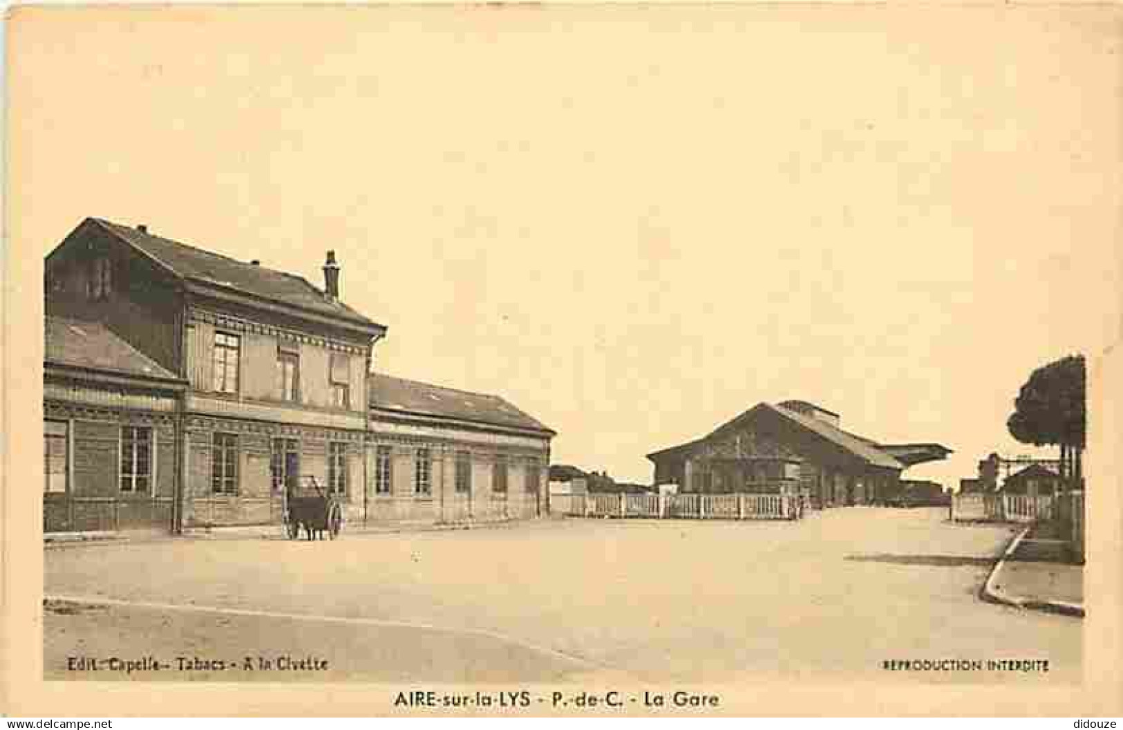 62 - Aire sur la Lys - La Gare - Ecrite en 1964 - CPA - Voir Scans Recto-Verso