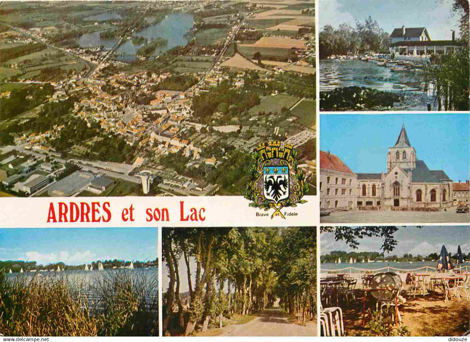 62 - Ardres - et son Lac - Multivues - CPM - Flamme Postale - Voir Scans Recto-Verso