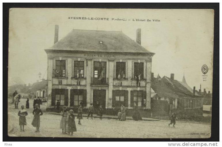 62 Avesnes-le-Comte mairie hotel de ville    D62D  K62063K  C62063C RH017295