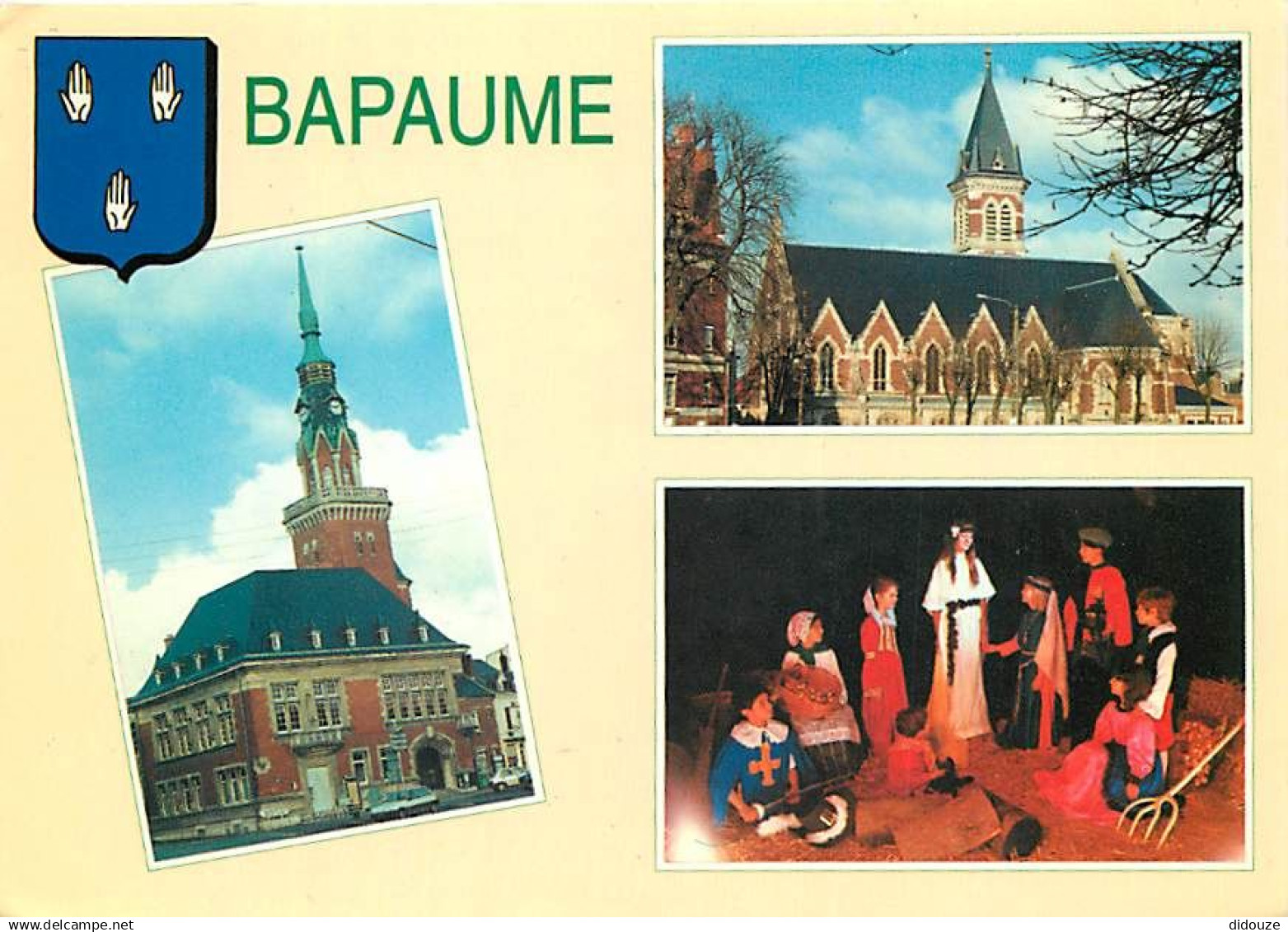 62 - Bapaume - Multivues - Son et lumière en juin - Blasons - Flamme Postale de Bapaume - CPM - Voir Scans Recto-Verso