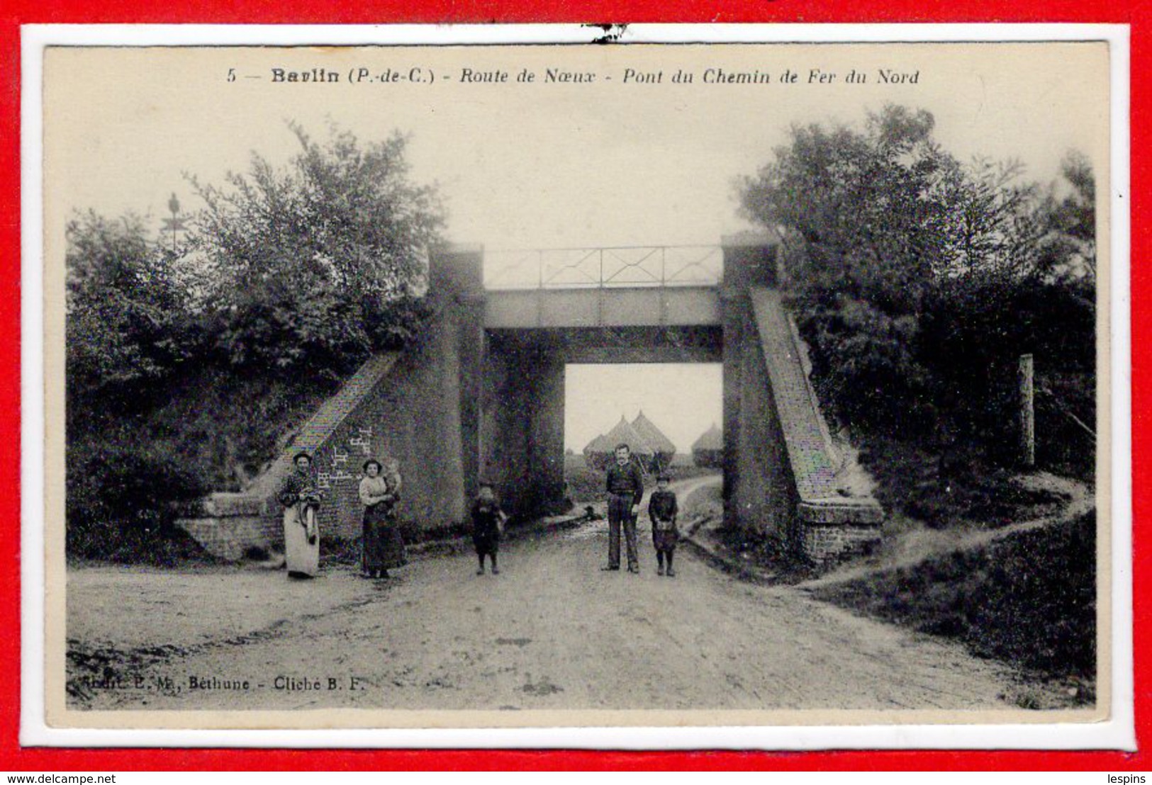 62 - BARLIN --  Route de Noeux