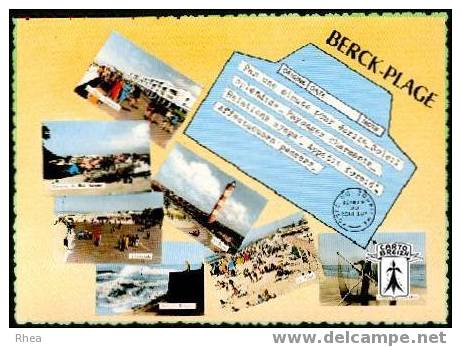 62 Berck-Plage Berck - BERCK-PLAGE Affectueuses pensées - cpsm