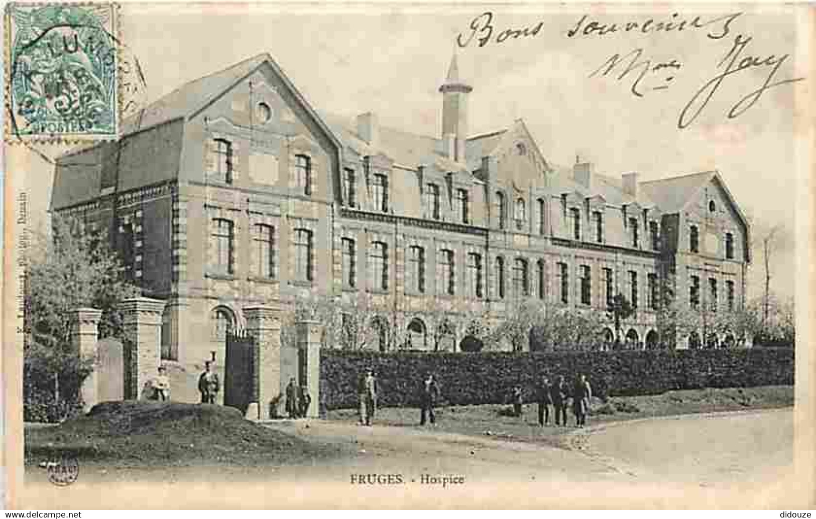 62 - Fruges - Hospice - Animé - Ecrite en 1905 - CPA - Voir Scans Recto-Verso