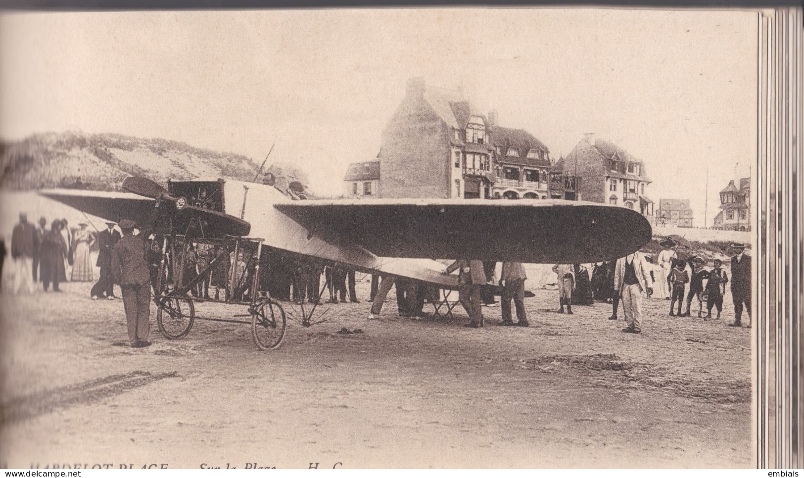 62 HARDELOT- PLAGE-  AVION BLÉRIOT - Rare Guide de 20 CPA Publicités et Textes touristiques. Editeur H.C