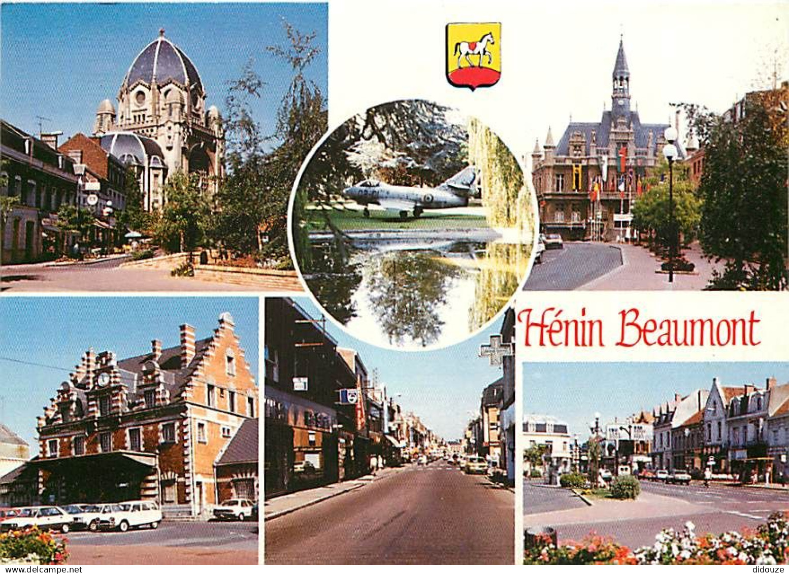 62 - Hénin Beaumont - Multivues - Automobiles - Blasons - CPM - Voir Scans Recto-Verso