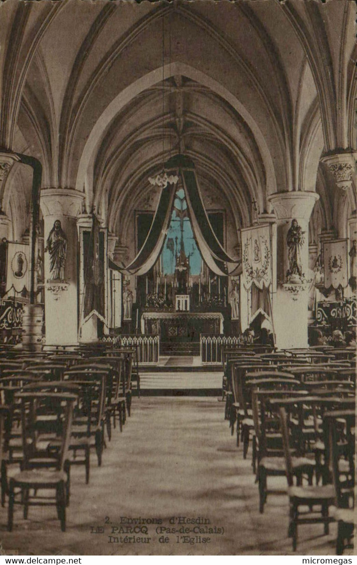 62 - LE PARCQ - Intérieur de l'Eglise