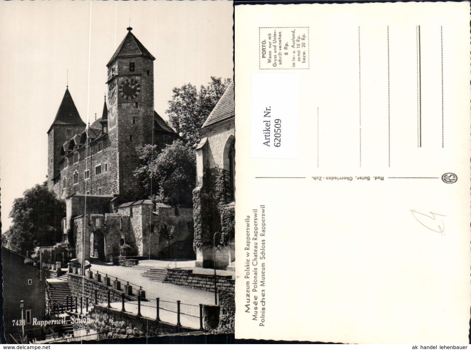 620509,Foto Ak Rapperswil Schloss Rapperswil-Jona