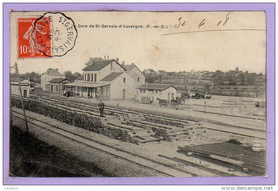 63 - SAINT GERVAIS d'AUVERGNE -- La Gare