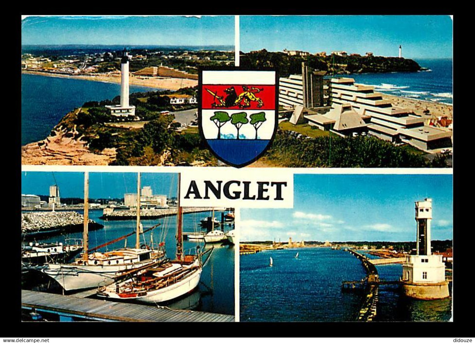 64 - Anglet - Multivues - Bateaux - Blasons - Flamme Postale de Anglet - CPM - Voir Scans Recto-Verso