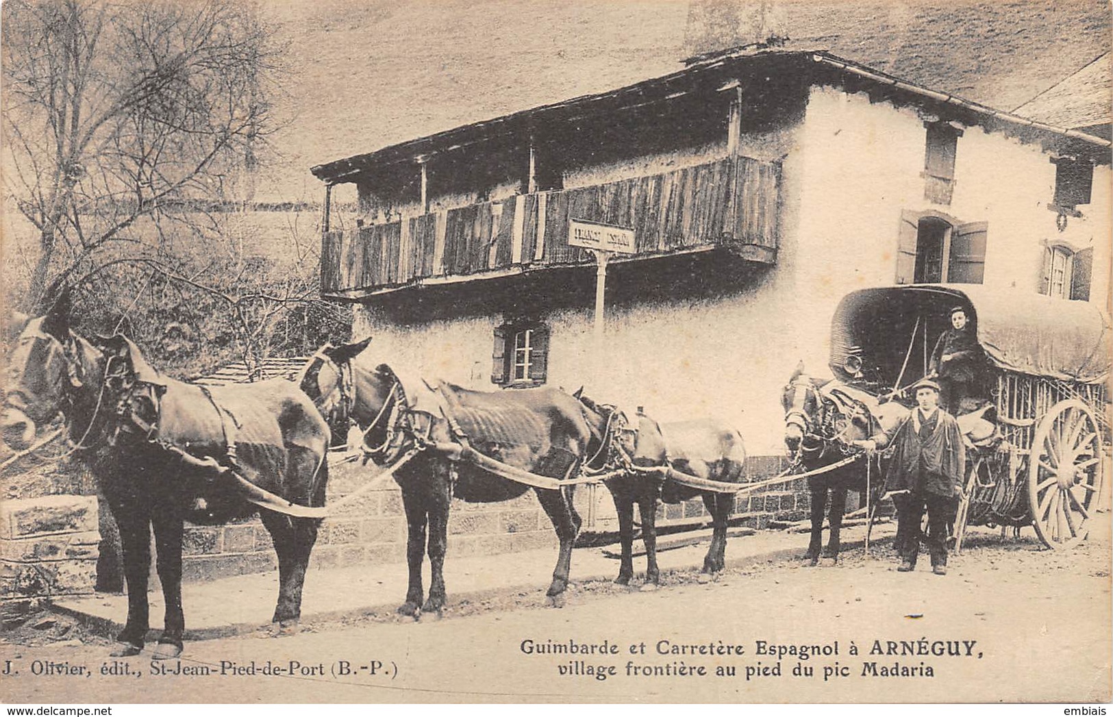 64 ARNÉGUY - Guimbarde et Carretère Espagnol à Arnéguy.