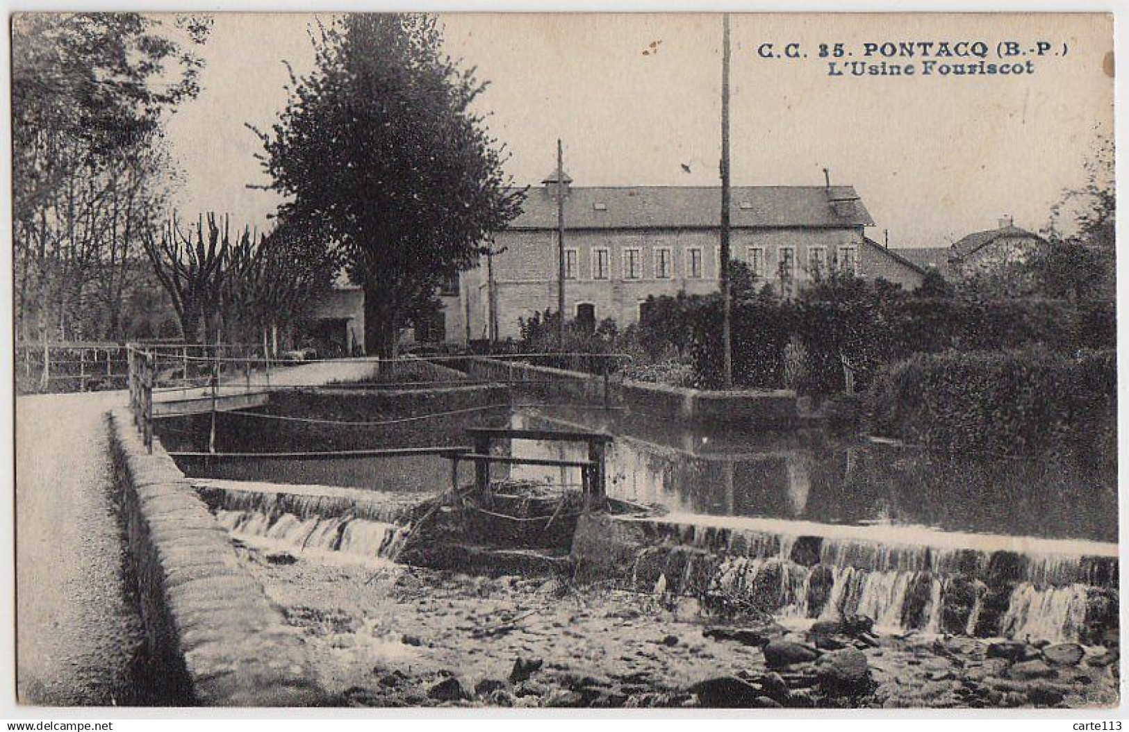 64 - B55773CPA - PONTACQ - usine Fouriscot - Très bon état - PYRENEES-ATLANTIQUES