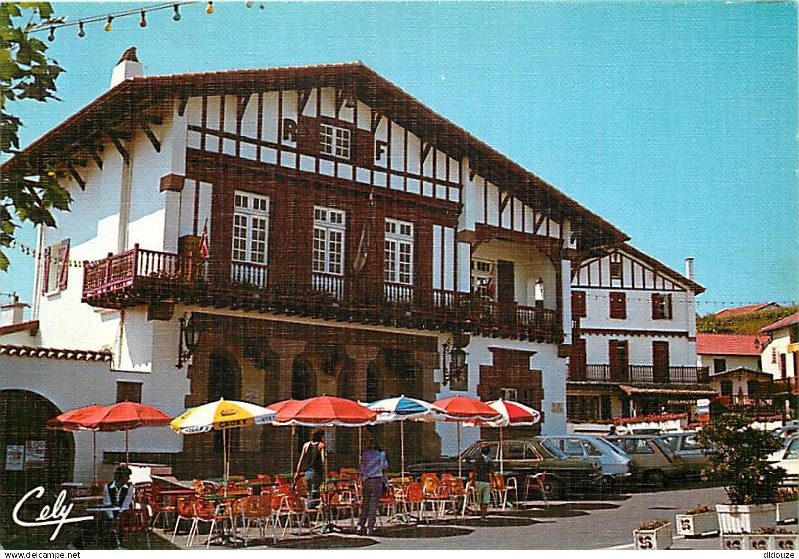 64 - Bidart - La Mairie - Automobiles - Flamme Postale de Bidart - CPM - Voir Scans Recto-Verso